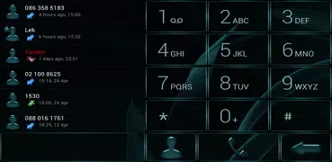 Dialer MetalGate Aqua theme