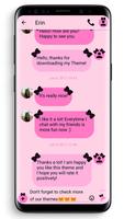 SMS Theme Ribbon Black - pink पोस्टर