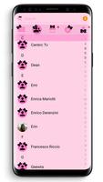 SMS Theme Ribbon Black - pink capture d'écran 2