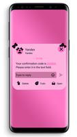 SMS Theme Ribbon Black - pink capture d'écran 3