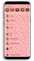 SMS Theme Love Chocolate pink ảnh chụp màn hình 2