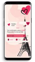 SMS Theme Love Paris - pink capture d'écran 3