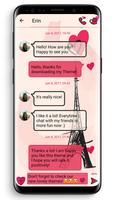 SMS Theme Love Paris - pink Affiche
