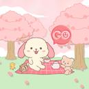 SMS Theme Rabbit Sakura - Pink APK