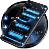 SMS Theme Sphere Blue - black icône