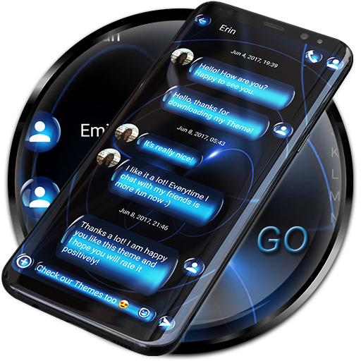 SMS Theme Sphere Blue - black