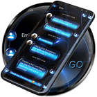 SMS Theme Sphere Blue - black icône