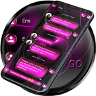 SMS Theme Sphere Pink - chat icône