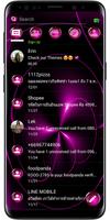 SMS Theme Sphere Pink - chat capture d'écran 1