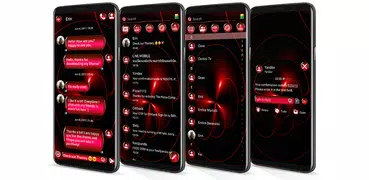 SMS Theme Sphere Red - black