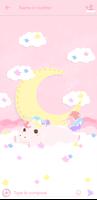 SMS Tema Unicornio rosa captura de pantalla 3