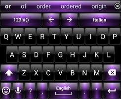 Keyboard Theme DuskBlackPurple poster