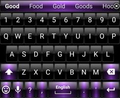 Keyboard Theme DuskBlackPurple screenshot 1