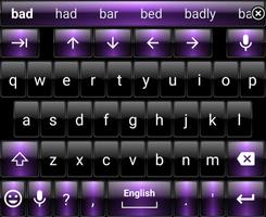 Keyboard Theme DuskBlackPurple screenshot 2