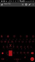Keyboard Theme Flat Black Red screenshot 1