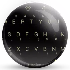 Keyboard Theme Flat Black Gold APK download