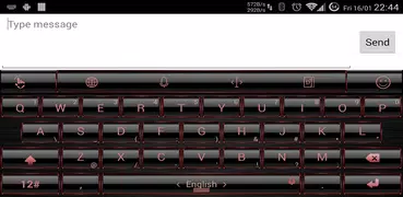 Keyboard Theme Frame Red