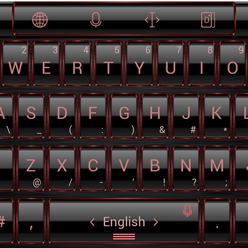 Keyboard Theme Frame Red