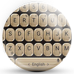 ”Keyboard Theme Glitter Gold