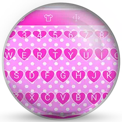 Скачать Keyboard Theme Pink Hearts APK