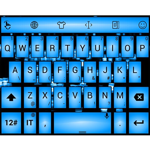 Keyboard Theme Led Blue