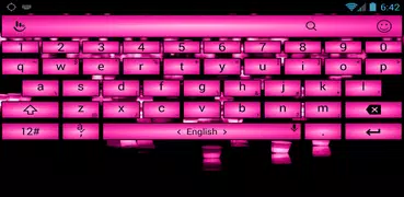 Keyboard Theme Led Pink