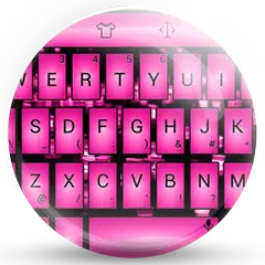 download Keyboard Theme Led Pink APK