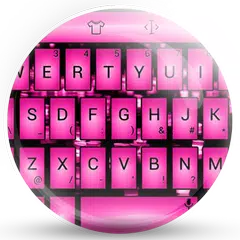 Keyboard Theme Led Pink