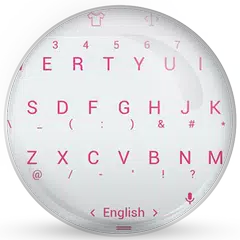 Keyboard Theme Flat White Pink APK download