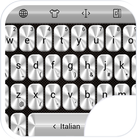 Keyboard Theme Metallic Silver Zeichen