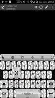 Keyboard Theme Metallic Silver Screenshot 1