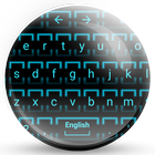 Keyboard Theme Neon 2 Cyan ikona