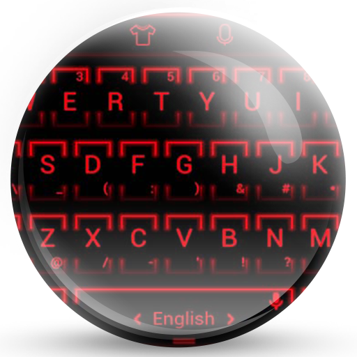 Keyboard Theme Neon 2 Red