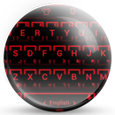 Keyboard Theme Neon 2 Red APK