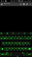 Keyboard Theme Neon Green poster