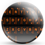 Keyboard Theme Neon Orange ikona
