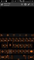 Keyboard Theme Neon Orange imagem de tela 1