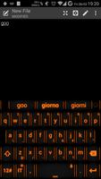 Keyboard Theme Neon Orange imagem de tela 2