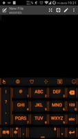 Keyboard Theme Neon Orange capture d'écran 3