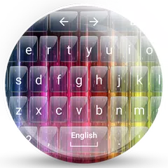 Keyboard Theme Glass Rainbow APK Herunterladen