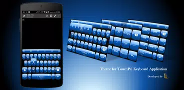 Keyboard Theme Shield Blue