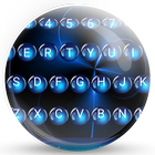 Keyboard Theme Spheres Blue Zeichen