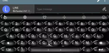 Keyboard Theme Spheres Black