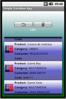 Simple DataBase App capture d'écran 1