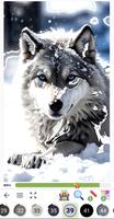 Animals Wow Paint by Number الملصق