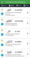 99 Names of Allah with Meaning captura de pantalla 2
