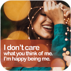 I Don't Care Quotes Sayings آئیکن