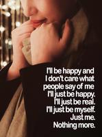 I Don't Care Quotes Sayings โปสเตอร์