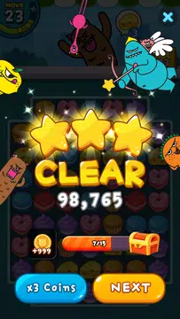 Screenshot 4 for Sweet Monster Match3 Puzzle
