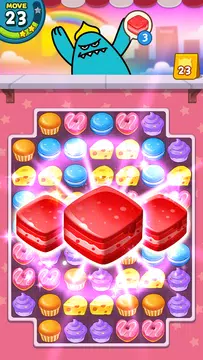 Screenshot 1 for Sweet Monster Match3 Puzzle